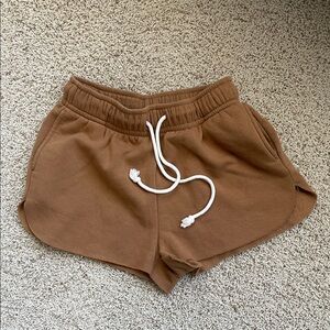 Wild Fable Brown Fleece Dolphin Shorts Size M
